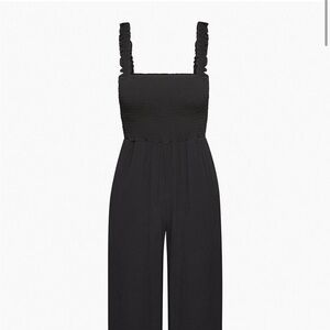 Wilfred Chianti Black Smocked Jumpsuit